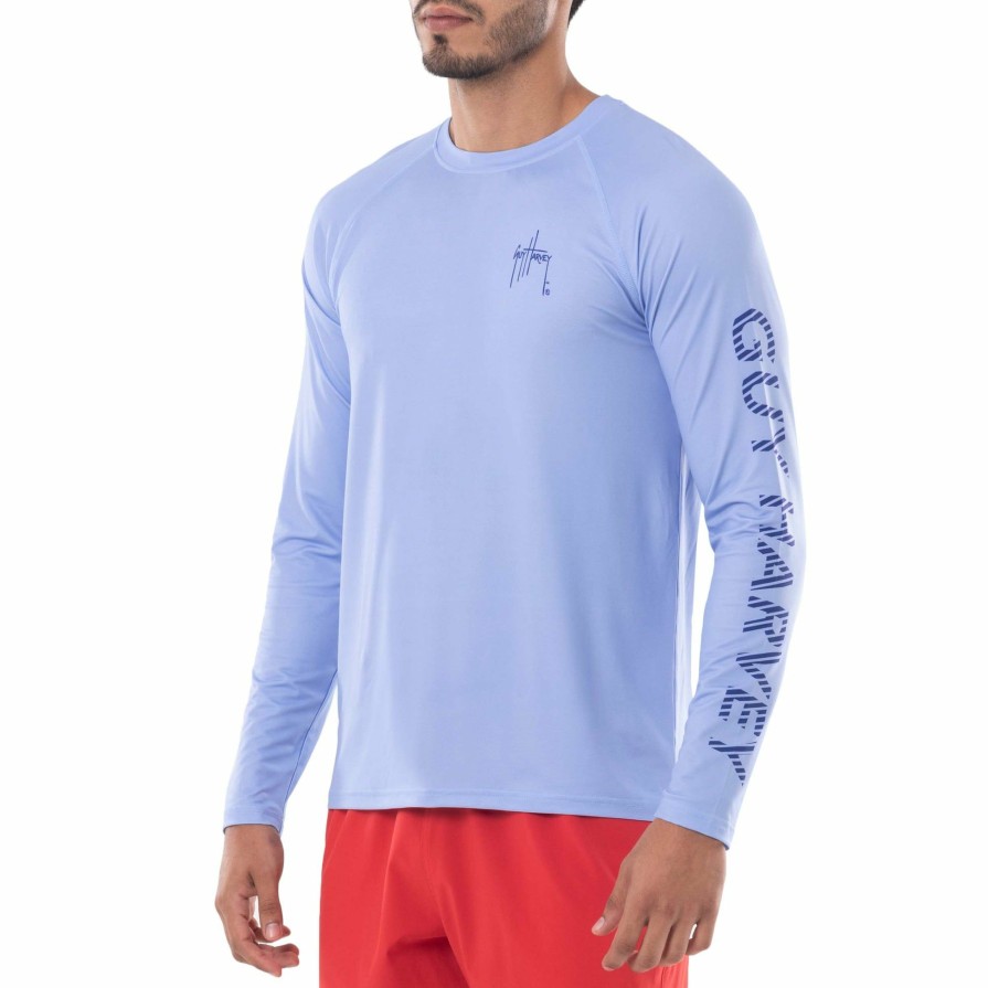 Mens Intradeco Performance Shirts & Hoodies | Men'S American Classic Performance Raglan Sun Protection Top