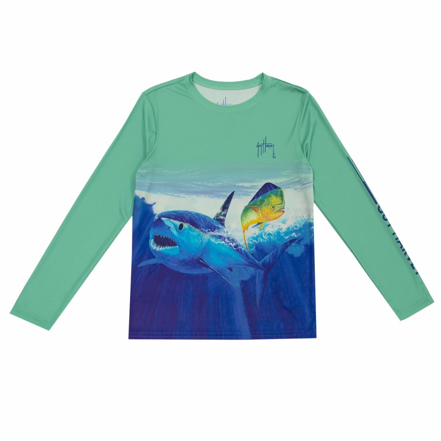 Kids Intradeco | Kids Shark Ombre Performance Sun Protection Upf 30