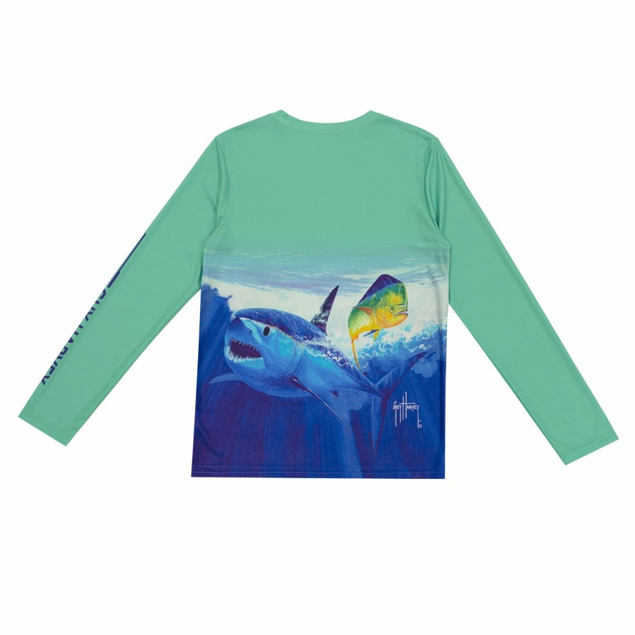 Kids Intradeco | Kids Shark Ombre Performance Sun Protection Upf 30