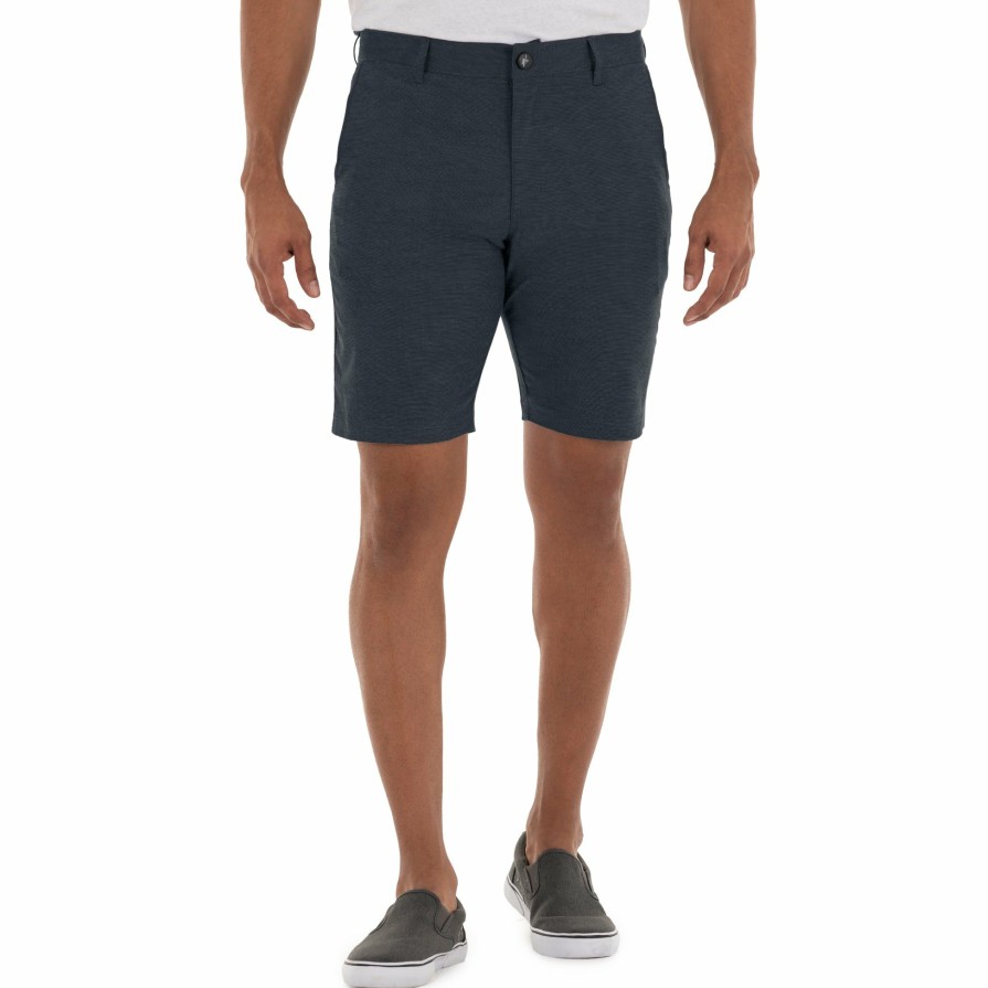 Mens Intradeco Performance Shorts | Men'S 9" Hybrid Performance Blue Walking Short