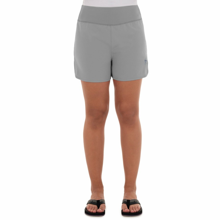 Womens Intradeco Shorts | Ladies Core Solid Grey Performance Short