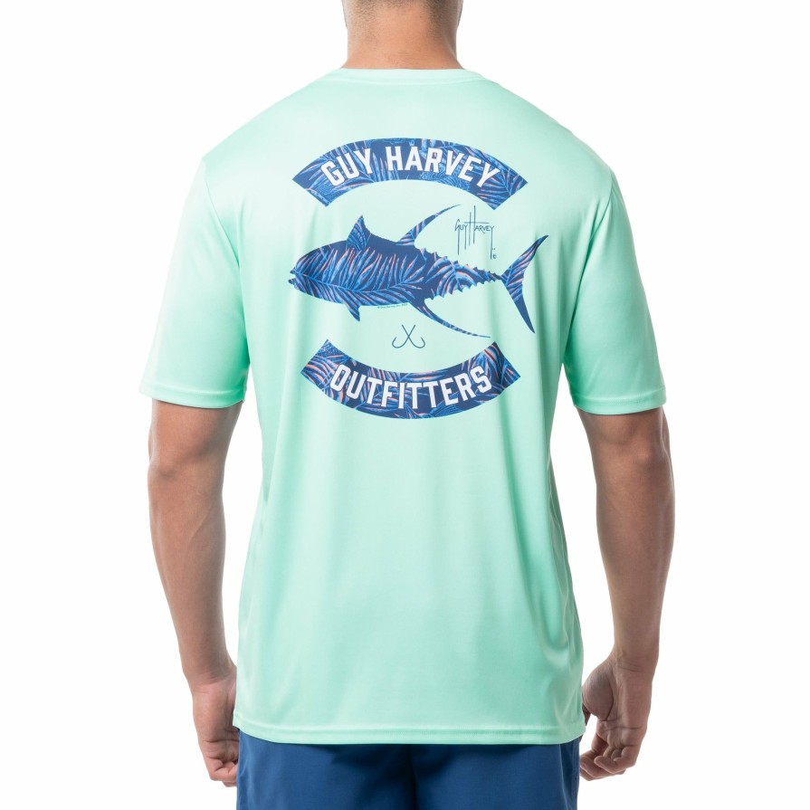 Mens Intradeco Performance Shirts & Hoodies | Men'S Tropic Tuna Short Sleeve Performance Shirt