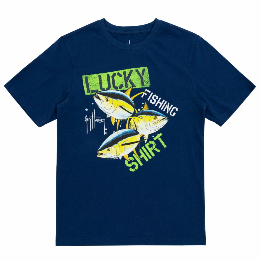 Kids Intradeco | Kids Lucky Fishing Short Sleeve T-Shirt