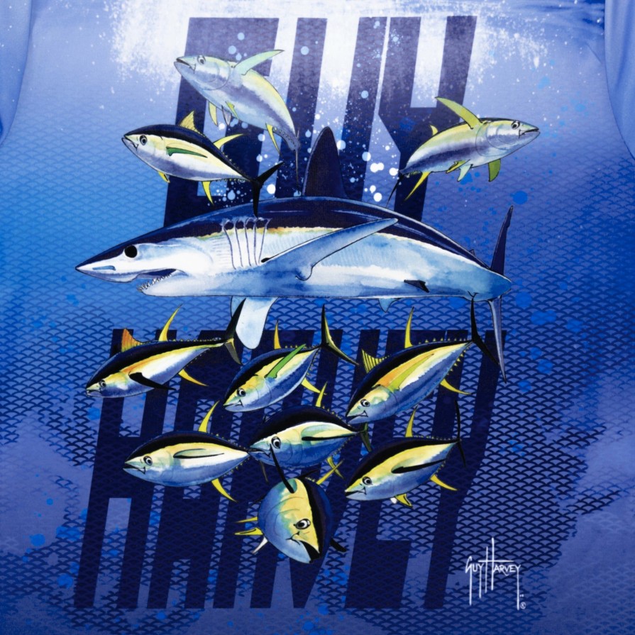 Kids Intradeco | Kids Shark Performance Sun Protection Shirt Upf 30