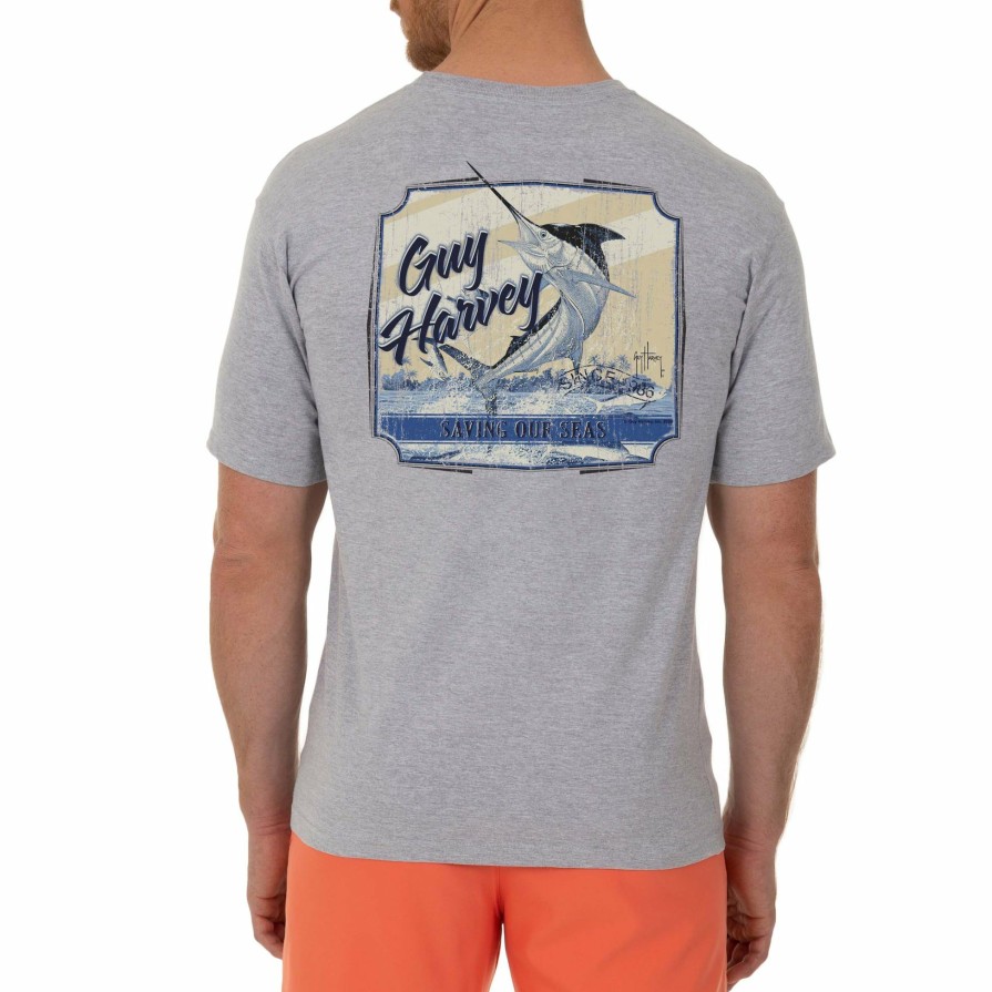 Mens Intradeco T-Shirts & Tank Tops | Men'S Saving Our Seas Short Sleeve Pocket T-Shirt