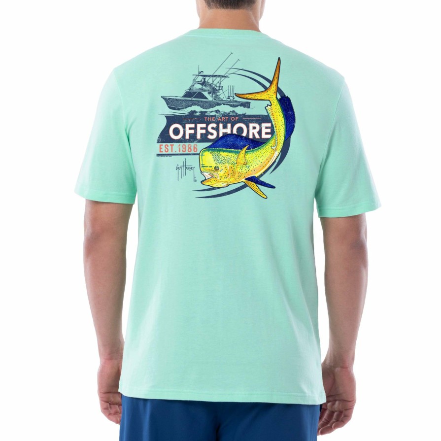 Mens Intradeco T-Shirts & Tank Tops | Men'S The Art Of Offshore Short Sleeve Pocket T-Shirt