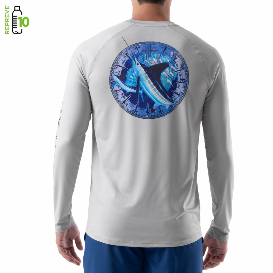 Mens Intradeco Performance Shirts & Hoodies | Men'S Barbados Performance Raglan Sun Protection Top