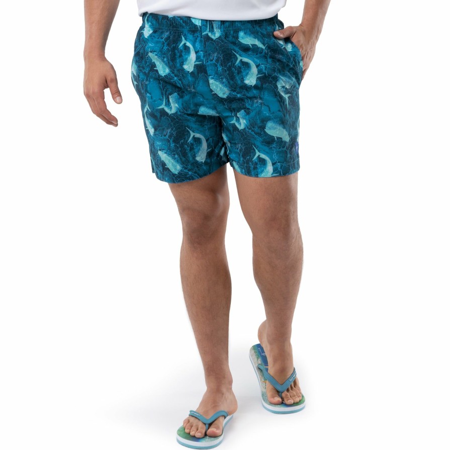 Mens Intradeco Swim Trunks | Men'S Mahi Bros 5" Volley Swim Trunk