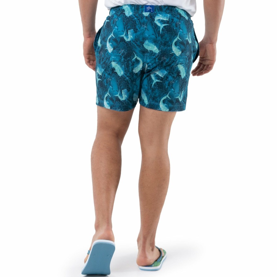 Mens Intradeco Swim Trunks | Men'S Mahi Bros 5" Volley Swim Trunk