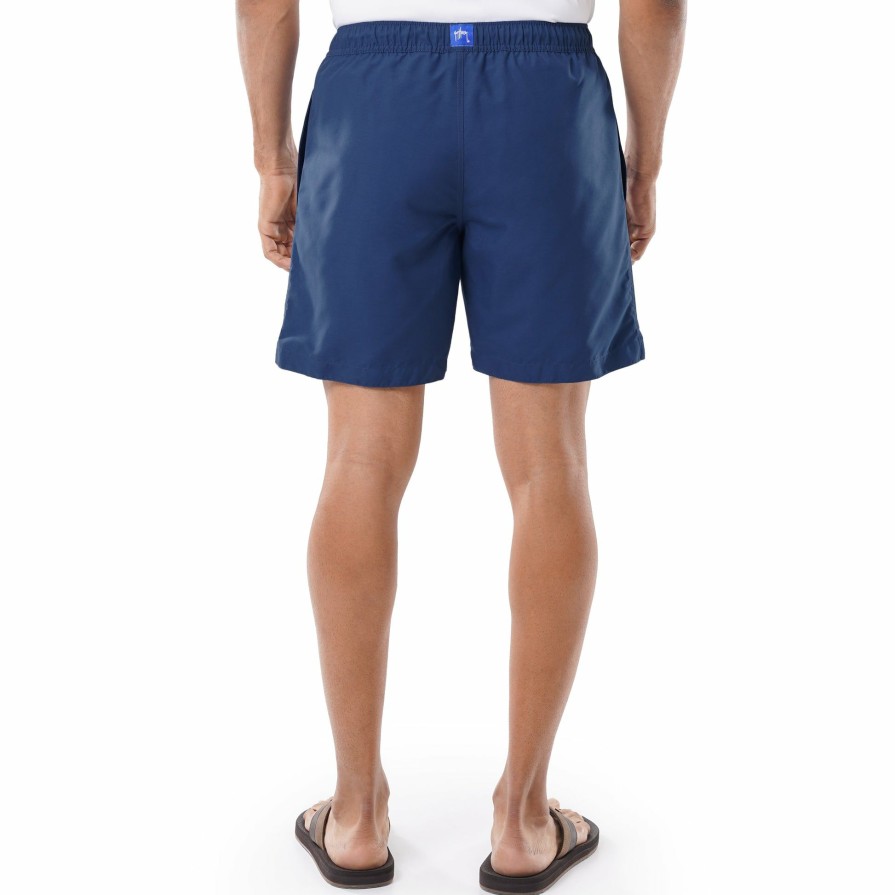 Mens Intradeco Swim Trunks | Men'S Tonal Lineart Magic Print 7" Volley Swim Trunks