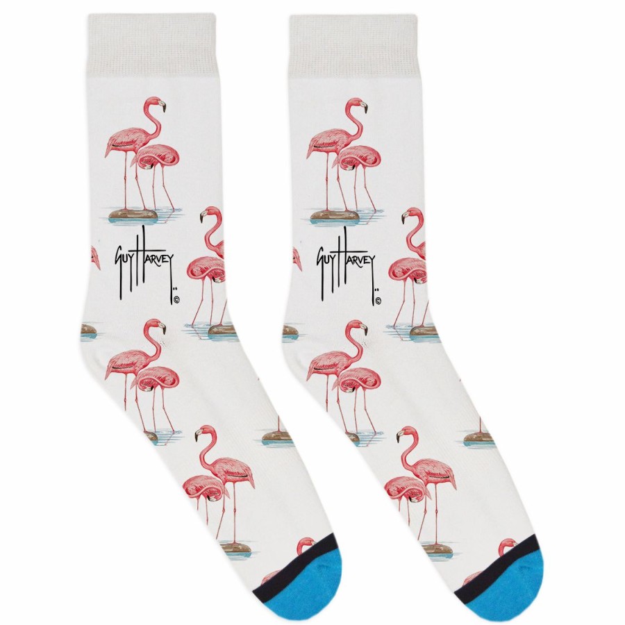 Mens Intradeco Socks | White Flamingo Socks