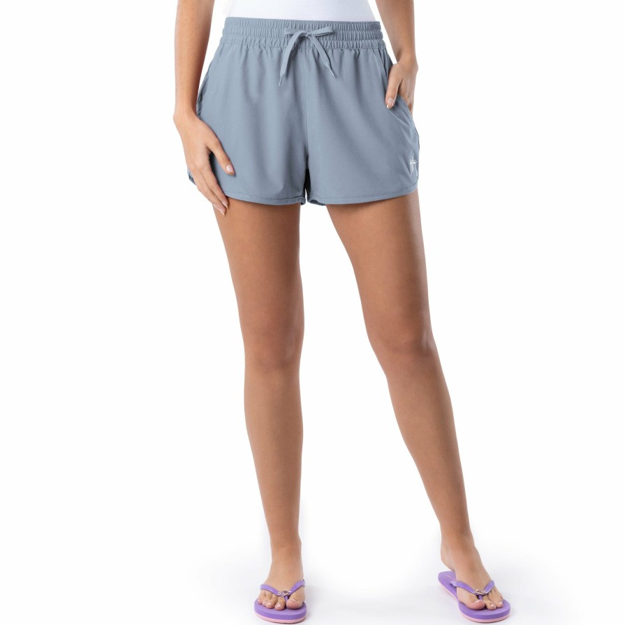 Womens Intradeco Shorts | Ladies Blue Solid Short