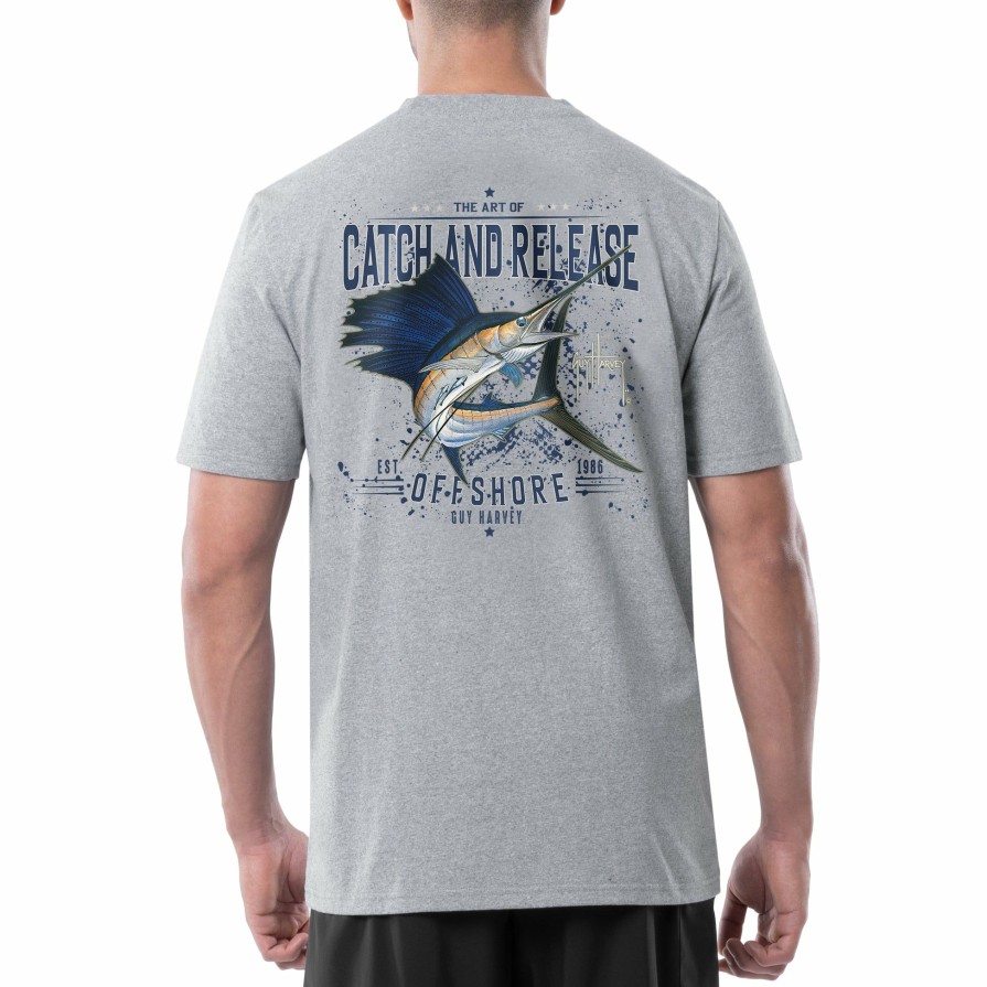 Mens Intradeco T-Shirts & Tank Tops | Men'S Catch & Release Threadcycled Short Sleeve T-Shirt