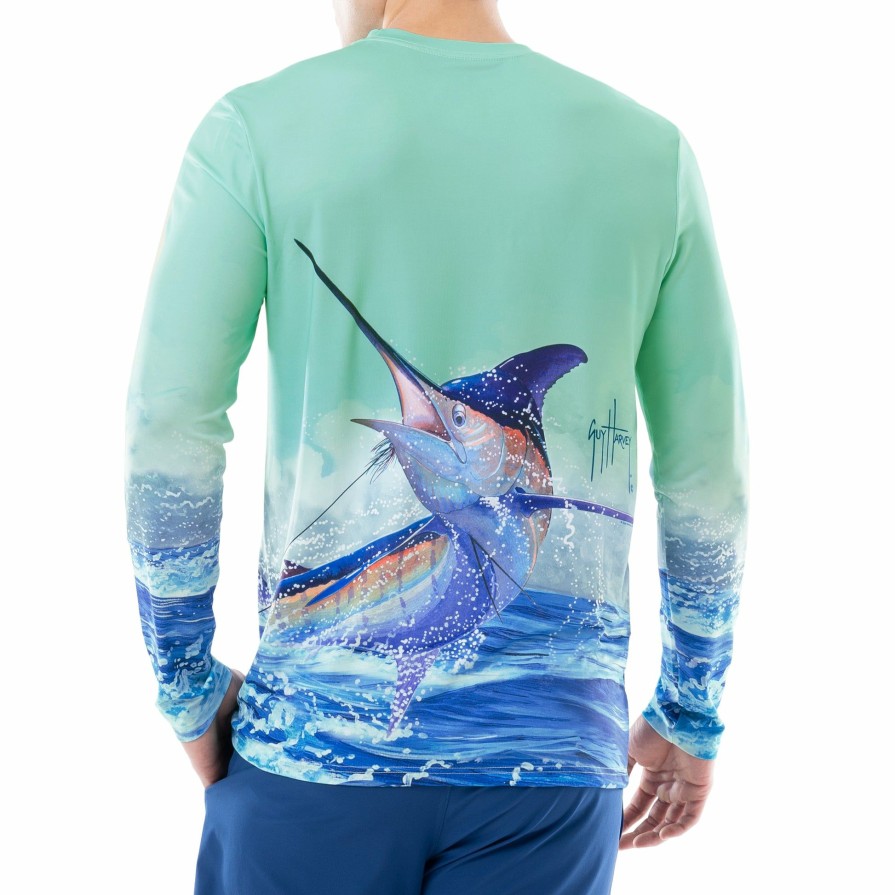 Mens Intradeco Performance Shirts & Hoodies | Men'S Offshore Charter Long Sleeve Performance Shirt