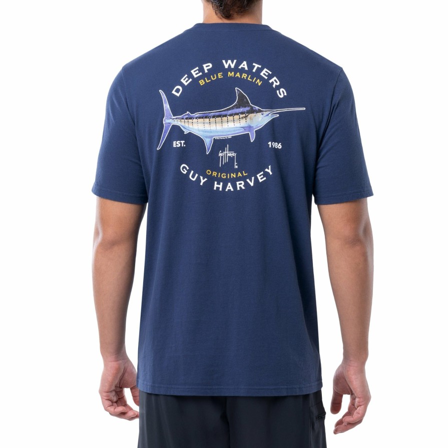 Mens Intradeco T-Shirts & Tank Tops | Men'S Deep Waters Short Sleeve T-Shirt