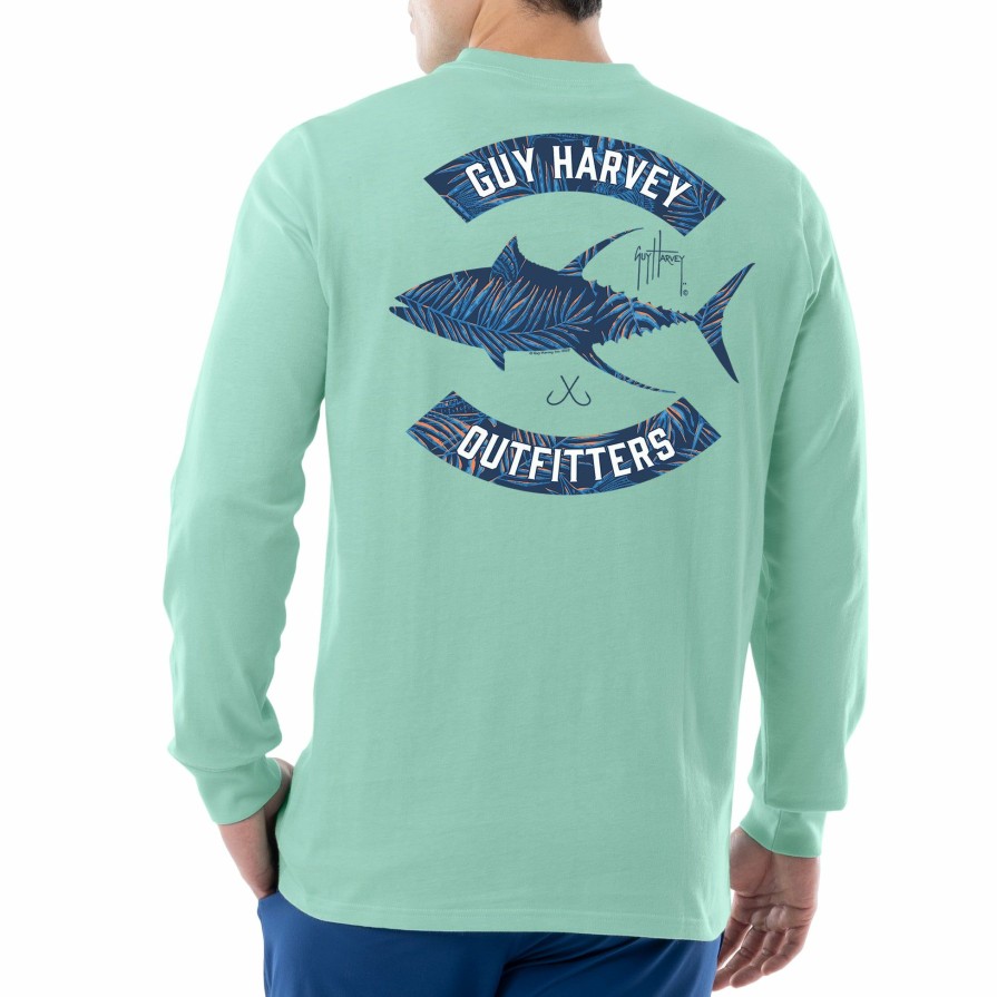 Mens Intradeco T-Shirts & Tank Tops | Men'S Tropical Tuna Long Sleeve T-Shirt