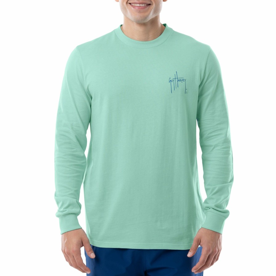 Mens Intradeco T-Shirts & Tank Tops | Men'S Tropical Tuna Long Sleeve T-Shirt