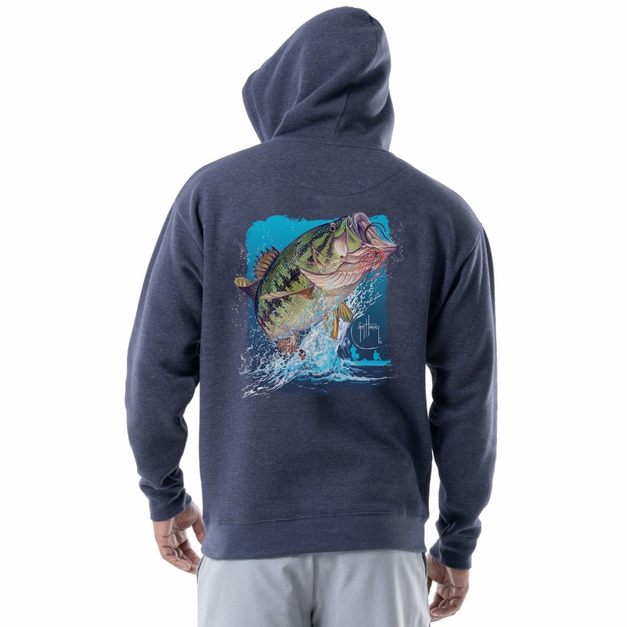 Mens Intradeco Performance Shirts & Hoodies | Men'S Bass On Fleece Hoodie