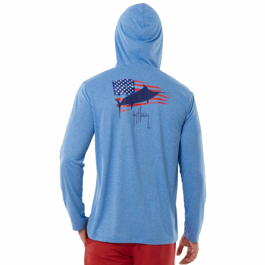 Mens Intradeco Performance Shirts & Hoodies | Men'S Bill Flag Long Sleeve Performance Hoodie