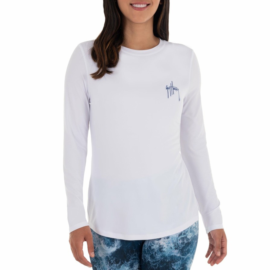 Womens Intradeco Performance Shirts & Hoodies | Ladies Lure Americana Sun Long Sleeve Sun Protection