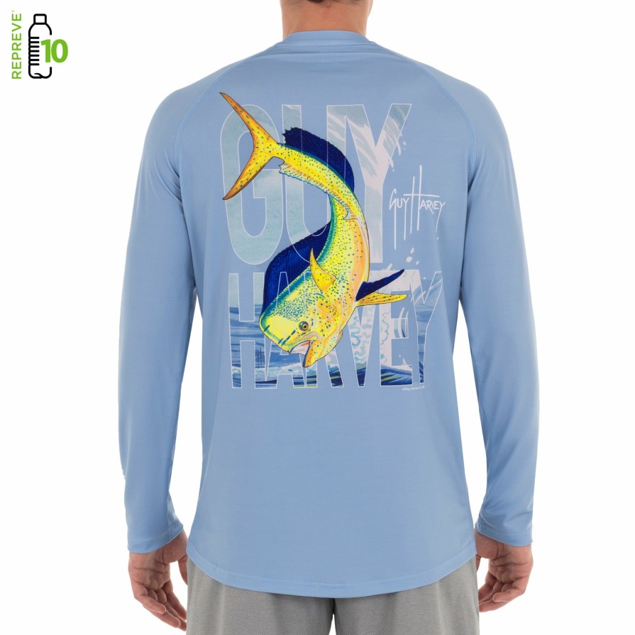 Mens Intradeco Performance Shirts & Hoodies | Men'S Dorado Inside Flip Raglan Sleeve Sun Protection Top