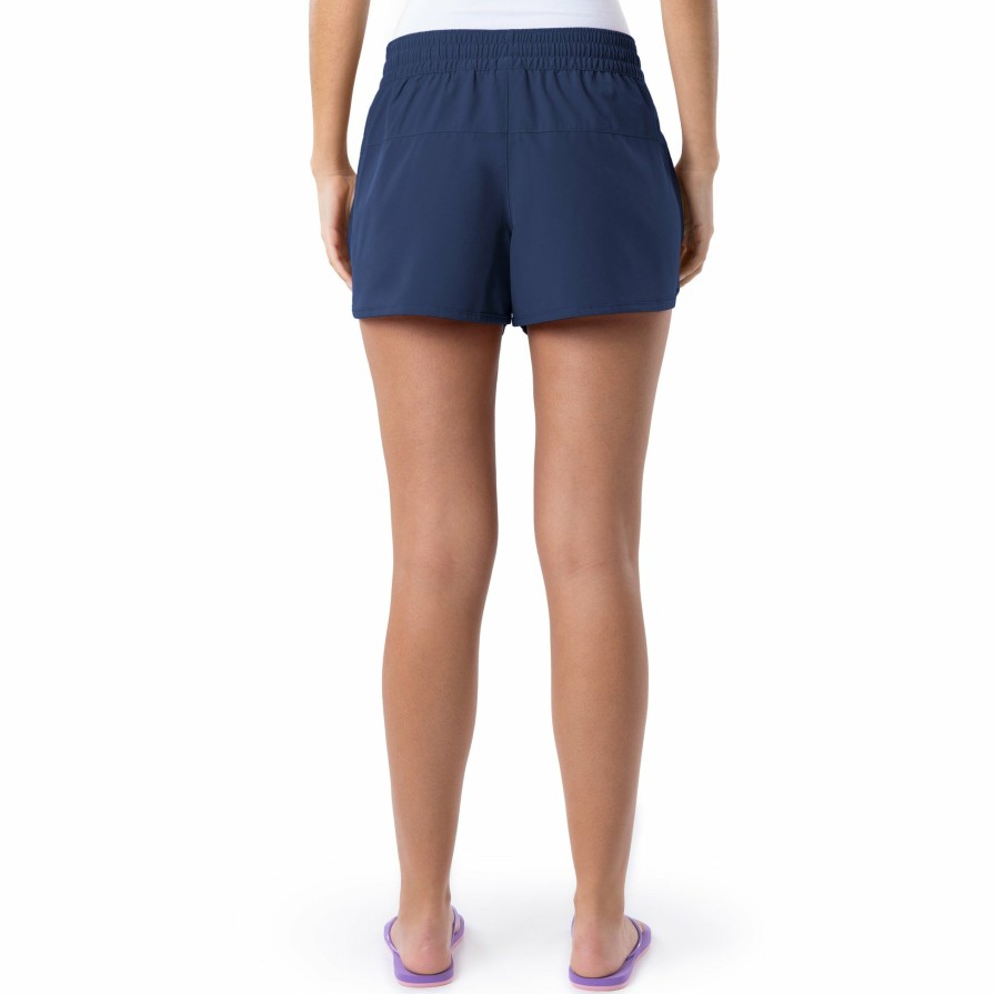 Womens Intradeco Shorts | Ladies Navy Solid Short