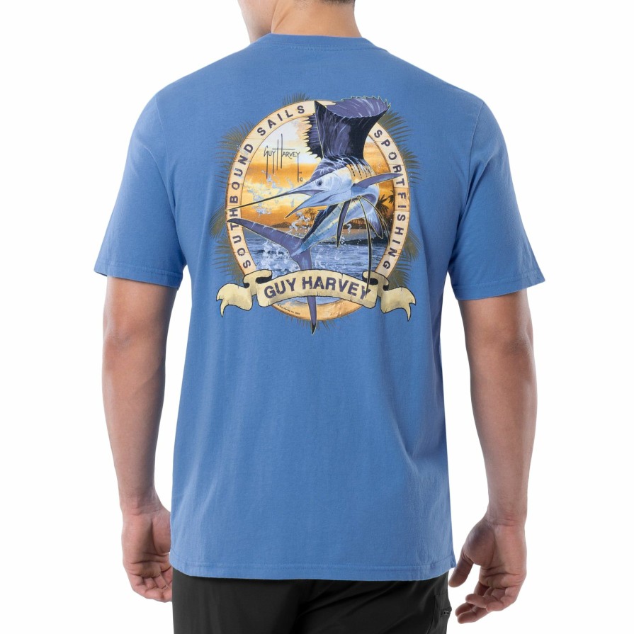 Mens Intradeco T-Shirts & Tank Tops | Men'S Southbound Sails Short Sleeve Pocket T-Shirt