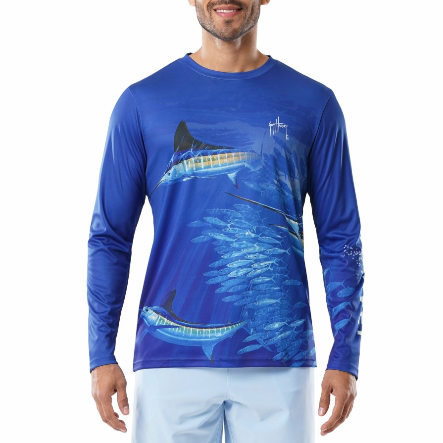 Mens Intradeco Performance Shirts & Hoodies | Men'S Stripers Long Sleeve Performance Shirt