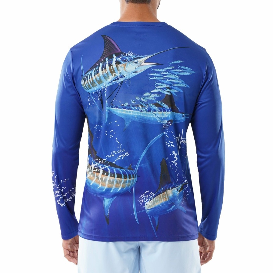 Mens Intradeco Performance Shirts & Hoodies | Men'S Stripers Long Sleeve Performance Shirt