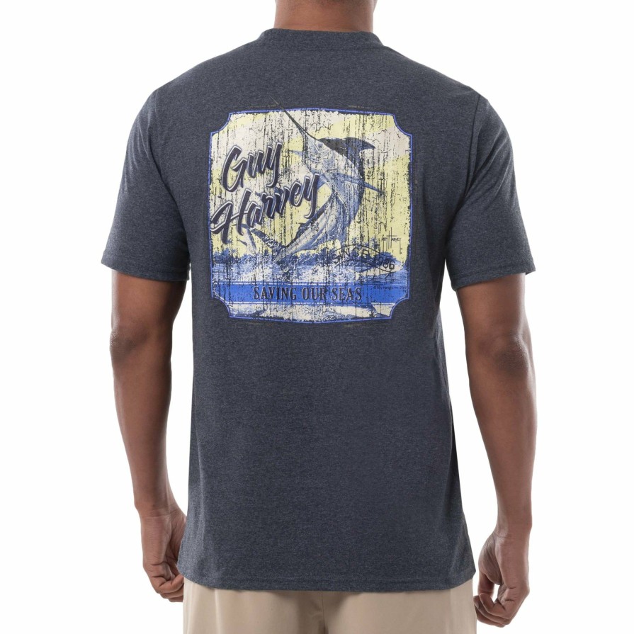 Mens Intradeco T-Shirts & Tank Tops | Men'S Saving Our Seas Threadcycled Short Sleeve Pocket T-Shirt