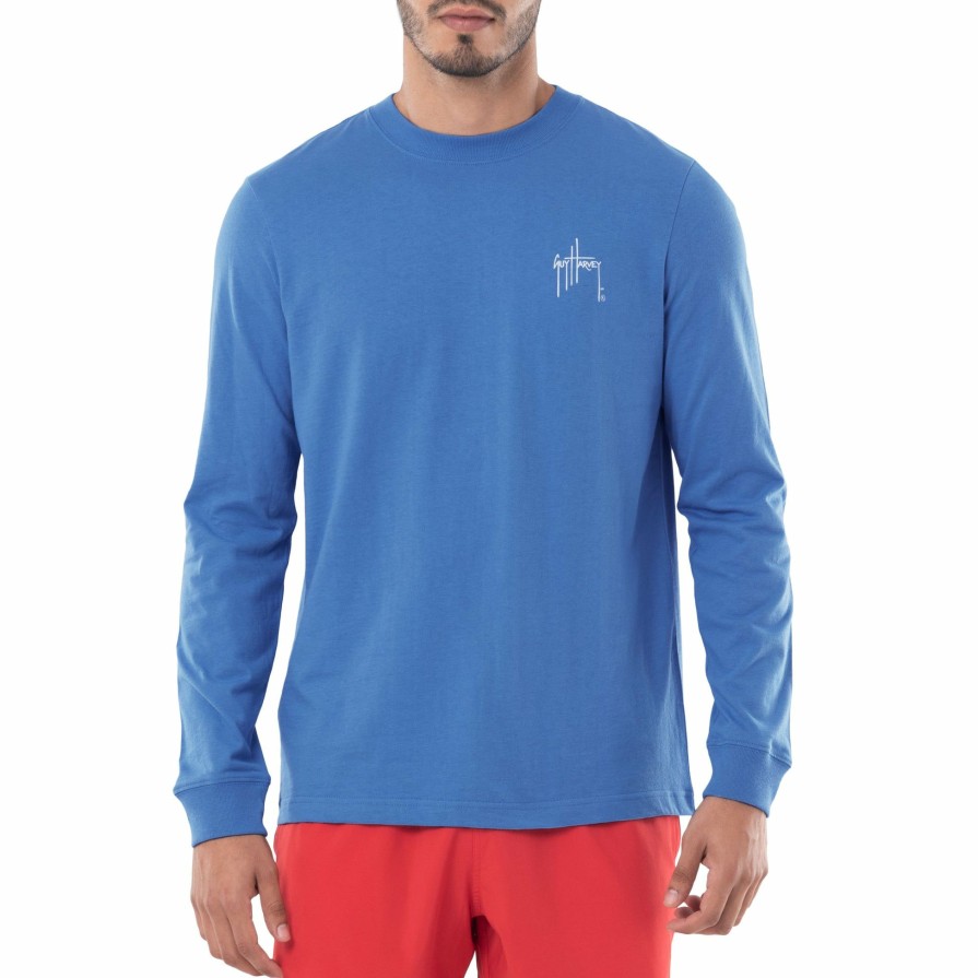 Mens Intradeco T-Shirts & Tank Tops | Men'S Tuna Stars Long Sleeve T-Shirt