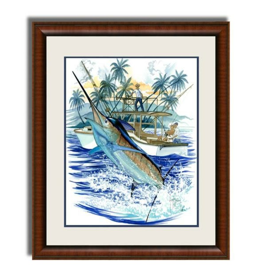 Artwork Intradeco | Marlin Boat Iii 16X13 Mini Fr