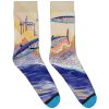 Mens Intradeco Socks | Dark Blue Wahoo Socks