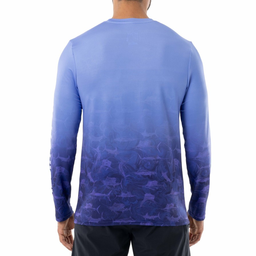 Mens Intradeco Performance Shirts & Hoodies | Men'S Ombre Bills Performance Sun Protection Top