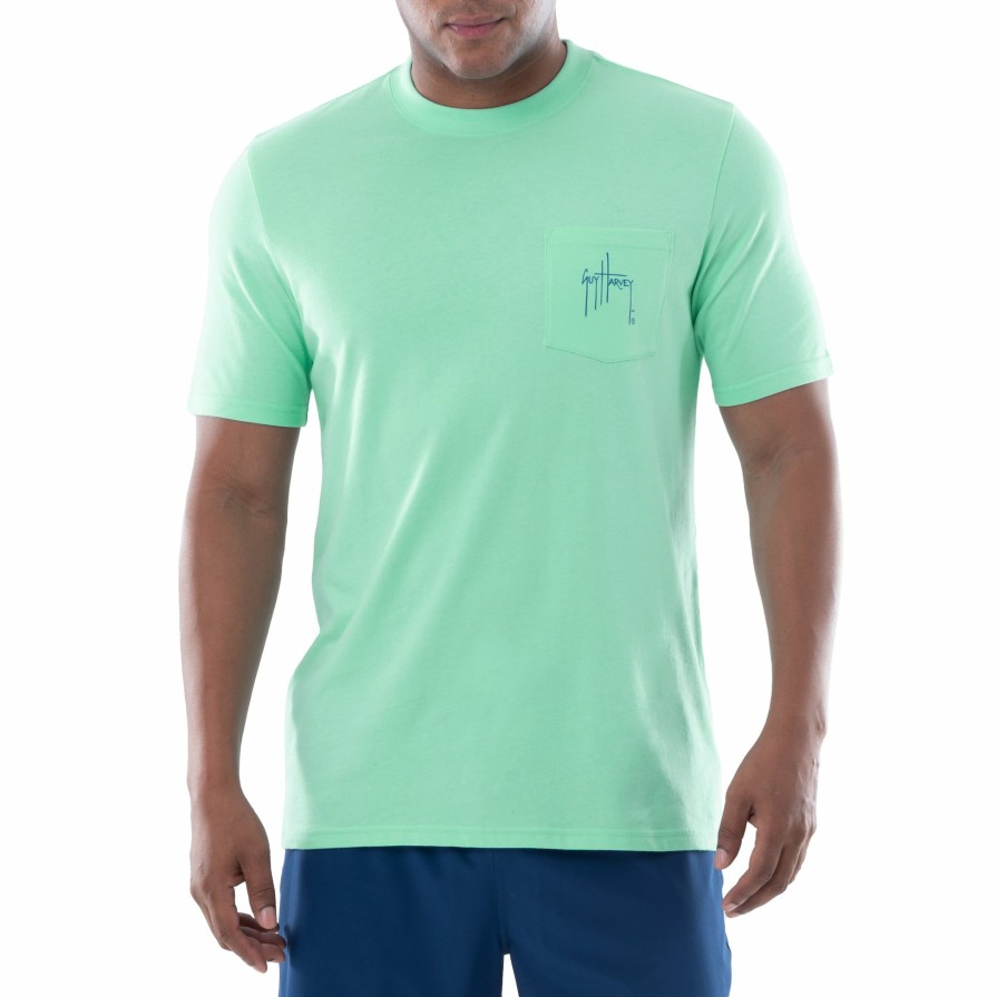 Mens Intradeco T-Shirts & Tank Tops | Men'S Short Sleeve Super Grand Slam Crew Neck Pocket T-Shirt