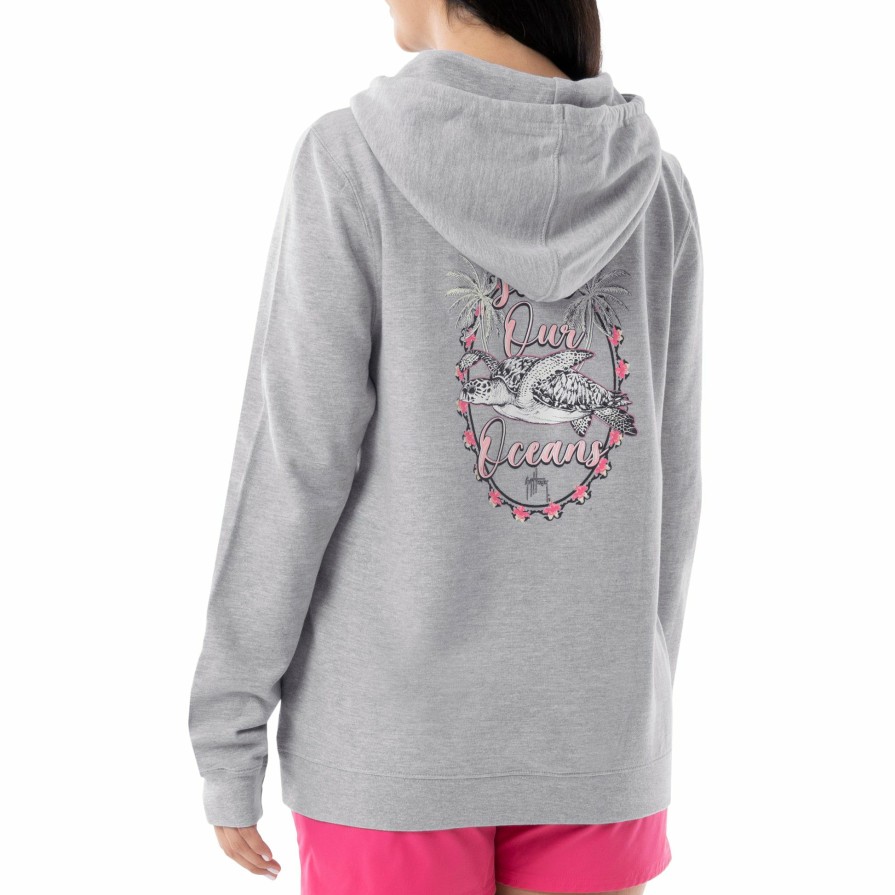 Womens Intradeco Performance Shirts & Hoodies | Ladies Save Our Oceans Fleece Hoodie