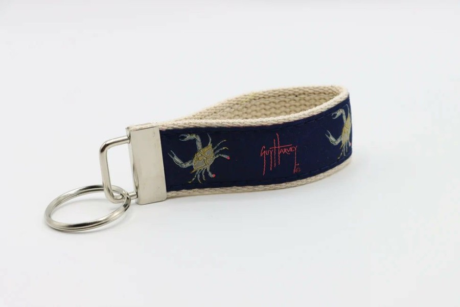 Mens Intradeco Belts & Keychains | Crab On Navy Keychain