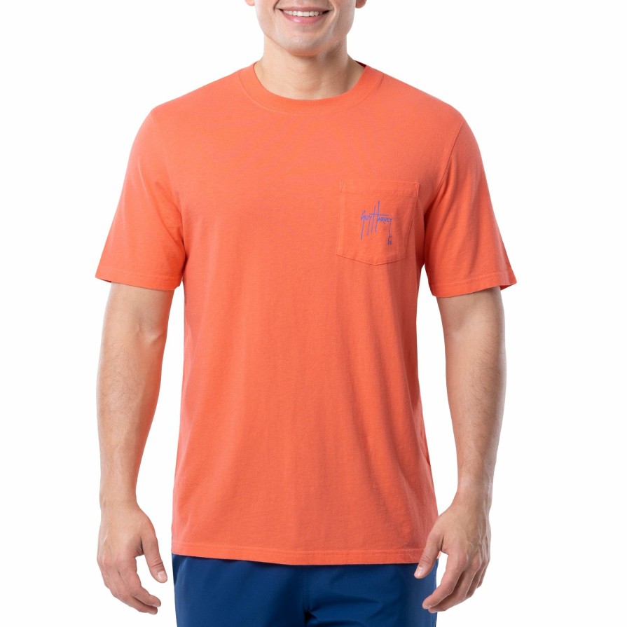 Mens Intradeco T-Shirts & Tank Tops | Men'S Saltwater Sails Short Sleeve Pocket T-Shirt