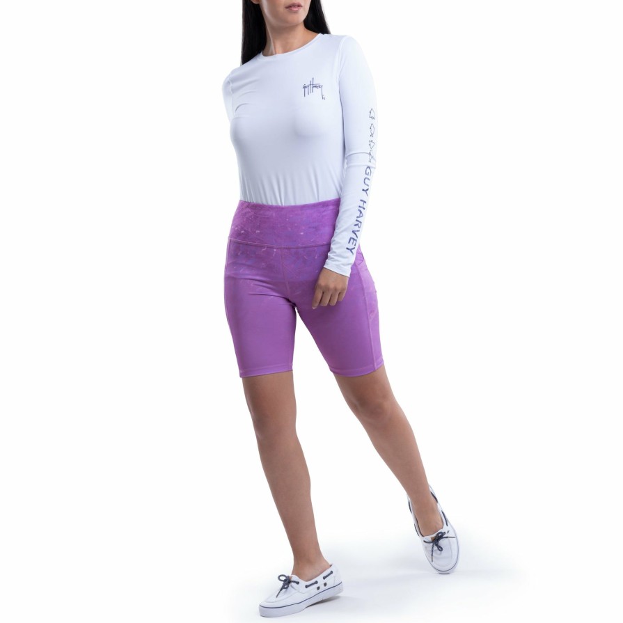 Womens Intradeco Shorts | Ladies Purple Radar Biker Shorts