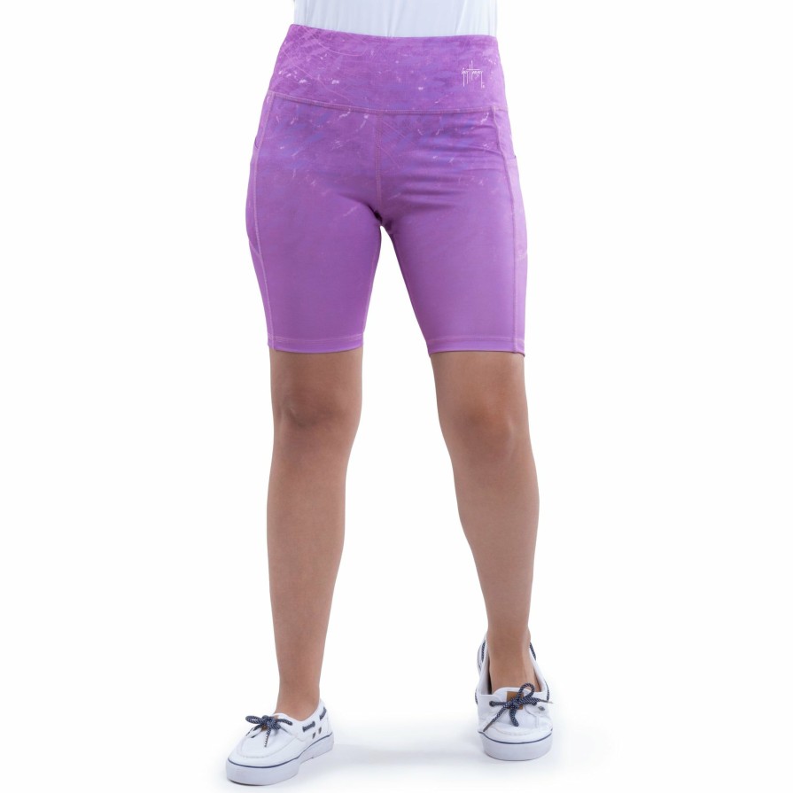 Womens Intradeco Shorts | Ladies Purple Radar Biker Shorts