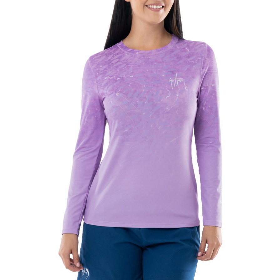 Womens Intradeco Performance Shirts & Hoodies | Ladies Tuna Radar Long Sleeve Performance Sun Protection Top