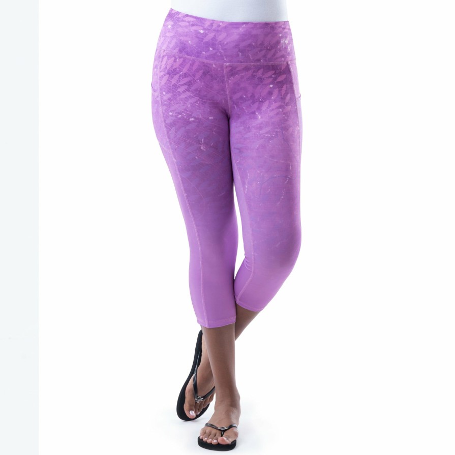 Womens Intradeco Leggings | Ladies Purple Radar Yoga Pants