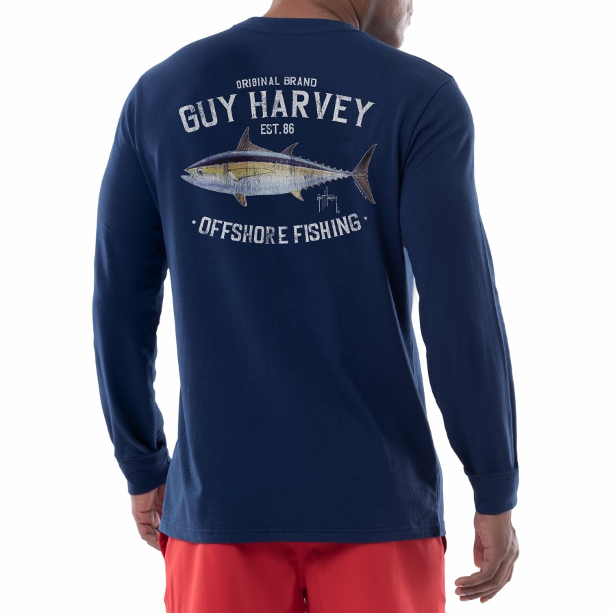 Mens Intradeco T-Shirts & Tank Tops | Men'S Offshore Blackfin Long Sleeve T-Shirt