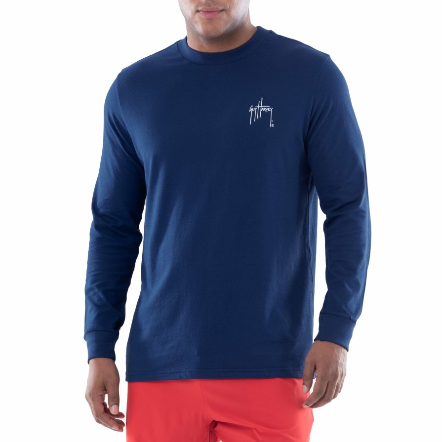 Mens Intradeco T-Shirts & Tank Tops | Men'S Offshore Blackfin Long Sleeve T-Shirt