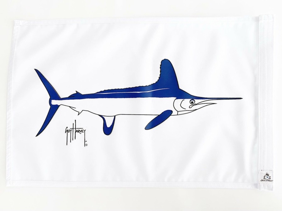 Home & Gifts Intradeco Release Flags | White Marlin Flag