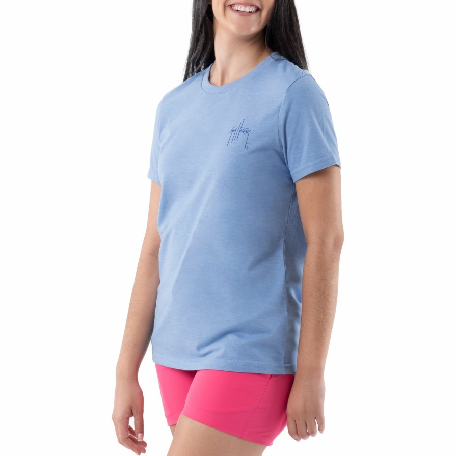 Womens Intradeco T-Shirts & Tank Tops | Ladies Tropical Paradise Short Sleeve Crew Neck T-Shirt