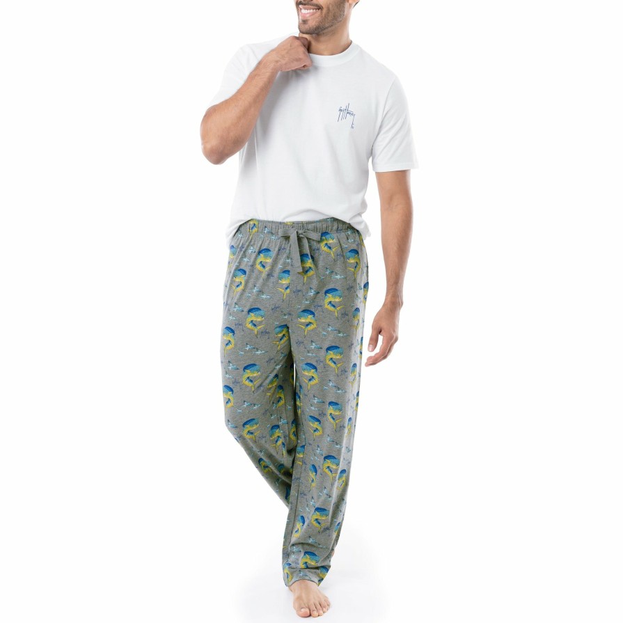 Mens Intradeco Sleepwear | Men'S Mahi Knit Sleep Pant + T-Shirt Bundle