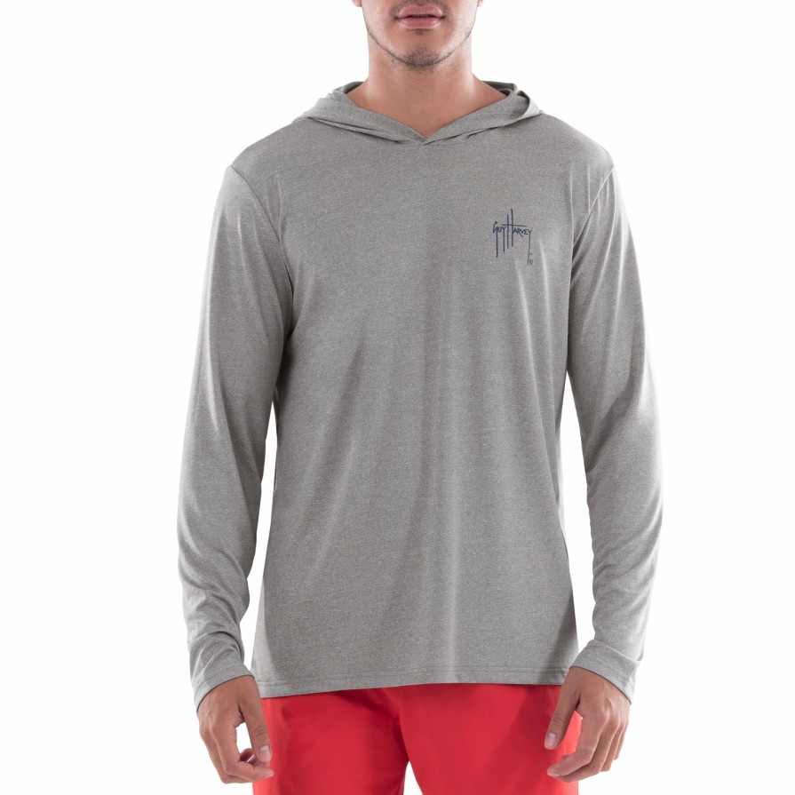 Mens Intradeco Performance Shirts & Hoodies | Men'S Scribble Sailfish Performance Hoodie