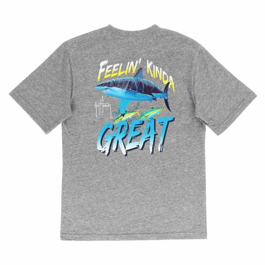 Kids Intradeco | Kids Feelin' Great Short Sleeve Grey T-Shirt