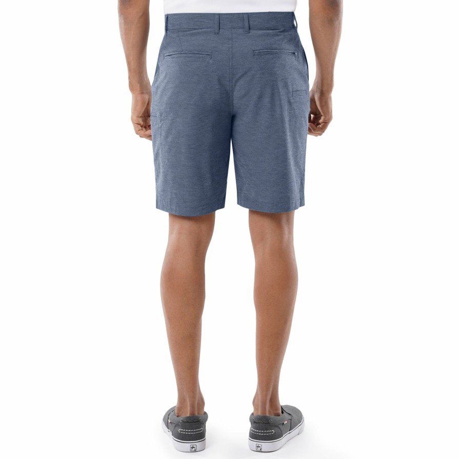 Mens Intradeco Performance Shorts | Men'S Navy Performance Hybrid Short 4-Way Stretch